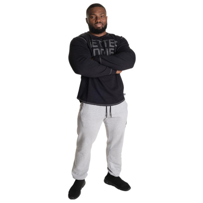 Better Bodies Stanton Sweatpants Light Grey Melange V2