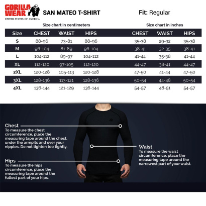 Gorilla Wear San Mateo T-Shirt black/red