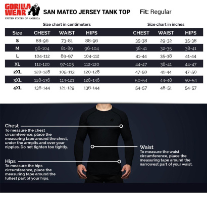 Gorilla Wear San Mateo Jersey Tank Top white/blue