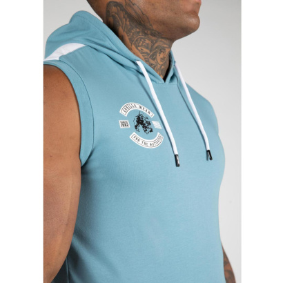 Gorilla Wear Oswego S/L Hooded T-Shirt blue Gorilla Wear Oswego S/L Hooded T-Shirt blue