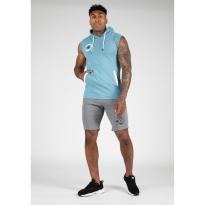 Gorilla Wear Oswego S/L Hooded T-Shirt blue Gorilla Wear Oswego S/L Hooded T-Shirt blue