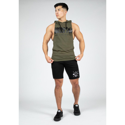 Gorilla Wear Rogers Hooded Tank Top army green