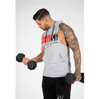 Gorilla Wear Rogers Hooded Tank Top grey melange