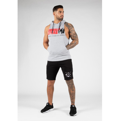 Gorilla Wear Rogers Hooded Tank Top grey melange