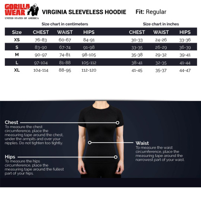Gorilla Wear Virginia Sleeveless Hoodie black Gorilla Wear Virginia Sleeveless Hoodie black