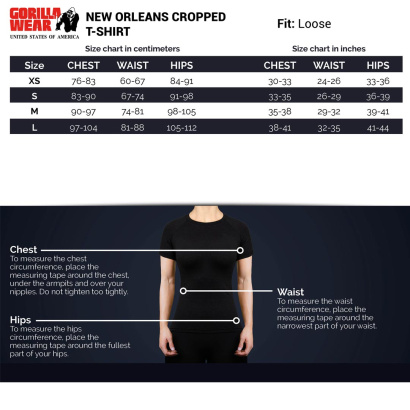 Gorilla Wear New Orleans Cropped T-Shirt black