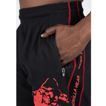 Gorilla Wear Buffalo Old School Workout Shorts black/red