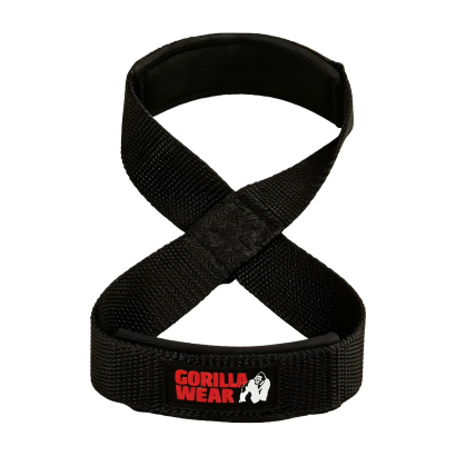 Gorilla Wear Figure 8 Lifting Straps Black