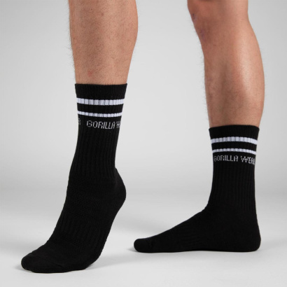 Gorilla Wear Crew Socks 2-Pack Black