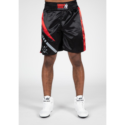 Gorilla Wear Hornell Boxing Shorts Black/Red