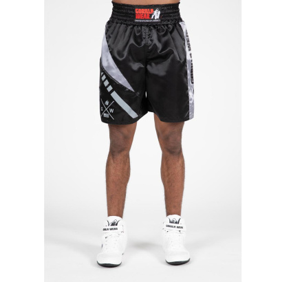 Gorilla Wear Hornell Boxing Shorts Black/Grey