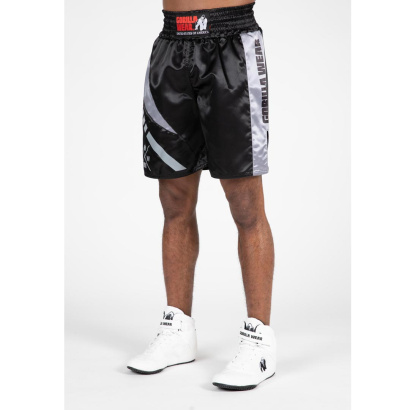 Gorilla Wear Hornell Boxing Shorts Black/Grey