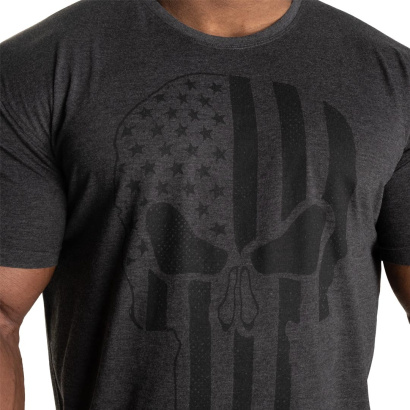 GASP Skull Standard Tee Dark Grey Melange