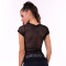 NEBBIA Flash Mesh T-Shirt Black