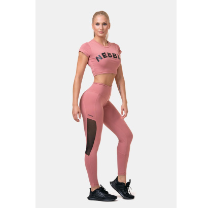 NEBBIA Sporty Crop Top Old Rose NEBBIA Sporty Crop Top Old Rose
