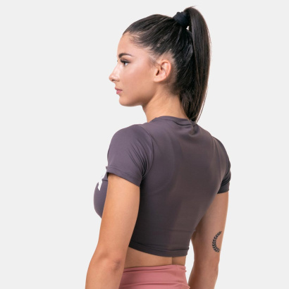 NEBBIA Sporty Crop Top Marron