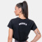 NEBBIA Loose Sporty Crop Top Black NEBBIA Loose Sporty Crop Top Black