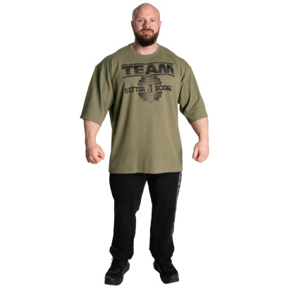 Better Bodies Team Iron Thermal Tee Washed Green