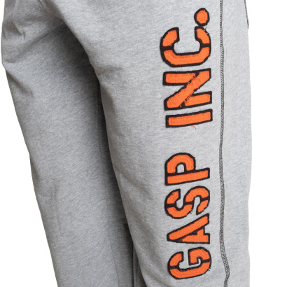 GASP Division Sweatpants Light Grey Melange/Flame GASP Division Sweatpants Light Grey Melange/Flame