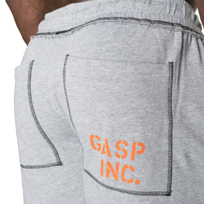 GASP Division Sweatpants Light Grey Melange/Flame GASP Division Sweatpants Light Grey Melange/Flame