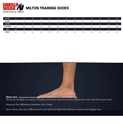 Gorilla Wear Milton Training Shoes Black/Red Gorilla Wear Milton Training Shoes Black/Red