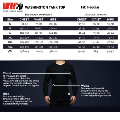 Gorilla Wear Washington Tank Top Black