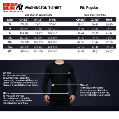 Gorilla Wear Washington T-Shirt Grey Gorilla Wear Washington T-Shirt Grey