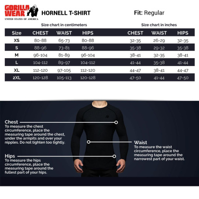 Gorilla Wear Hornell T-Shirt Black/Red