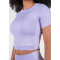 Gorilla Wear Selah Seamless Crop Top Lilac