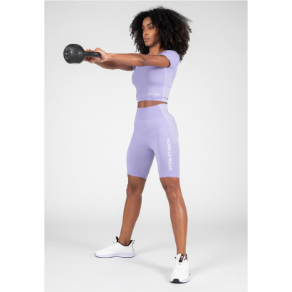 Gorilla Wear Selah Seamless Crop Top Lilac