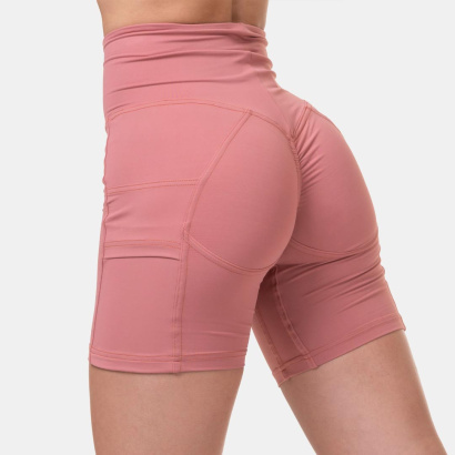 NEBBIA Fit Smart Biker Shorts Old Rose