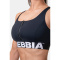 NEBBIA Smart Zip Front Sports Bra Black