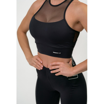 NEBBIA FIT Active Padded Sports Bra Black