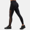 NEBBIA Black Mesh Design Leggings Black