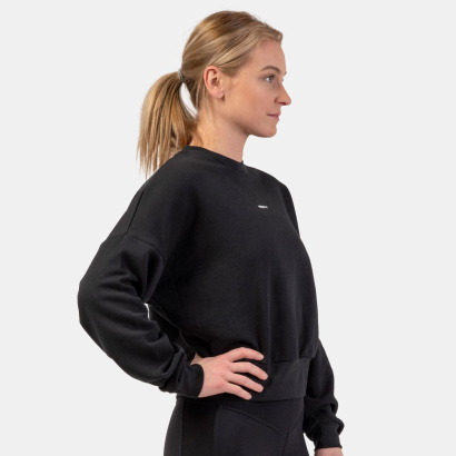 NEBBIA Loose Fit Sweatshirt Feeling Good Black