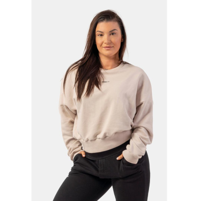 NEBBIA Loose Fit Sweatshirt Feeling Good Cream NEBBIA Loose Fit Sweatshirt Feeling Good Cream