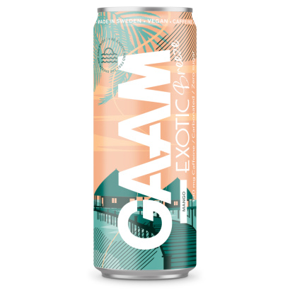 96 x GAAM Energy 330 ml Mix-lava