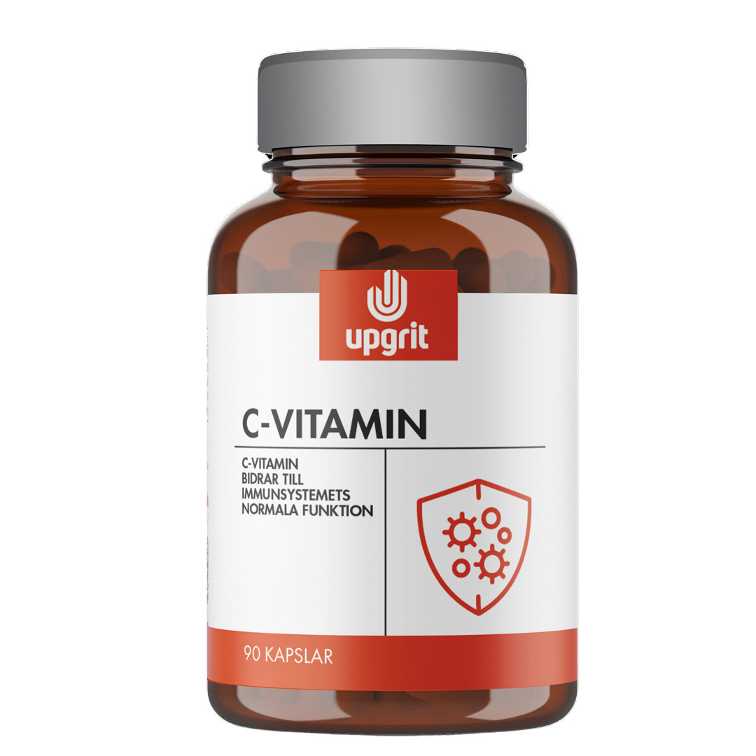 Upgrit C-vitamin 90 caps ryhmässä Lisäravinteet / Vitamiinit / C-vitamiini @ Proteincompany (PB-240227)