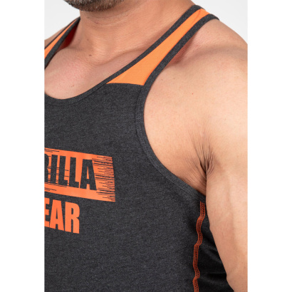 Gorilla Wear Wallace Tank Top Grey Orange