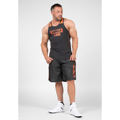 Gorilla Wear Wallace Tank Top Grey Orange