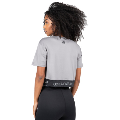 Gorilla Wear Colby Cropped T-Shirt Grey