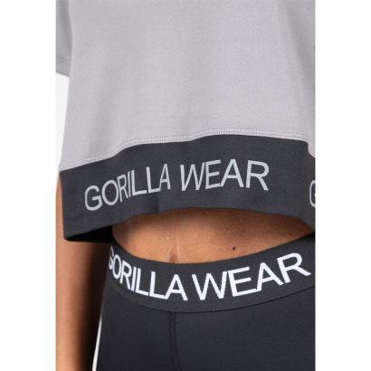 Gorilla Wear Colby Cropped T-Shirt Grey