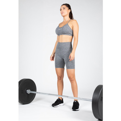 Gorilla Wear Quincy Seamless Cycling Shorts Grey Melange