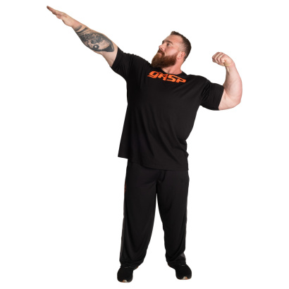 GASP Legacy Gym Tee Black/Flame