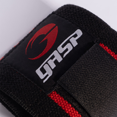 GASP Hardcore Wrist Wraps Black/Red