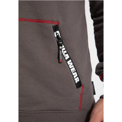 Gorilla Wear Georgia Zipped Hoodie Grey