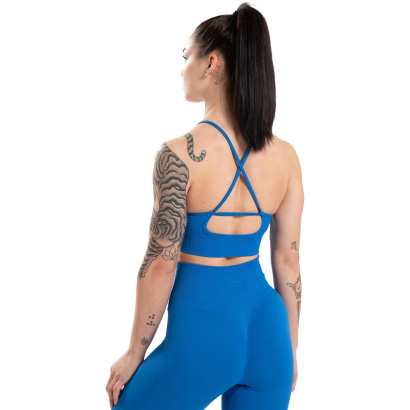 Gorilla Wear Olivia Seamless Sports Bra Blue Gorilla Wear Olivia Seamless Sports Bra Blue