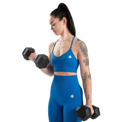 Gorilla Wear Olivia Seamless Sports Bra Blue Gorilla Wear Olivia Seamless Sports Bra Blue