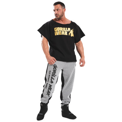 Gorilla Wear Classic Workout Top Black/Gold