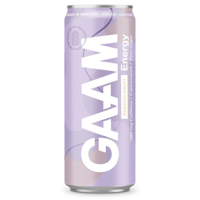 24 x GAAM Energy 330 ml Passion Fruit 24 x GAAM Energy 330 ml Passion Fruit